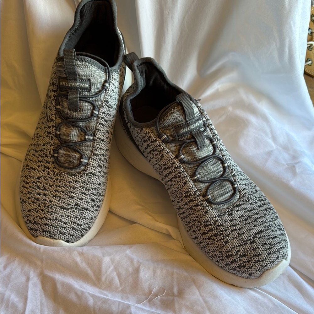 Skechers Knit Lace-Up Sneakers